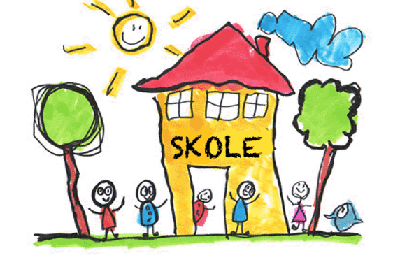 et gult og blått skilt