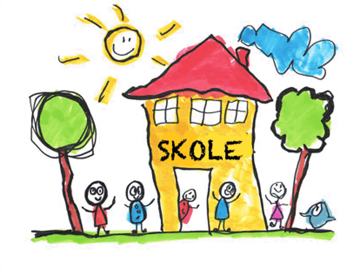 et gult og blått skilt