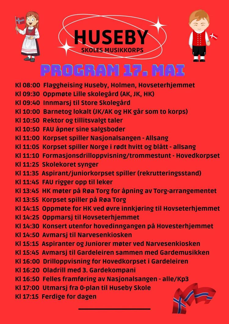 17.mai program huseby