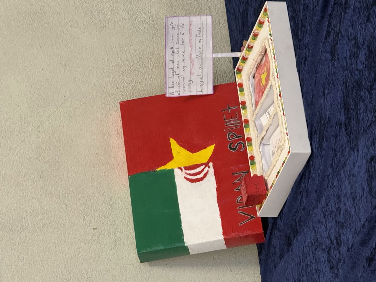 Et flagg på et flagg