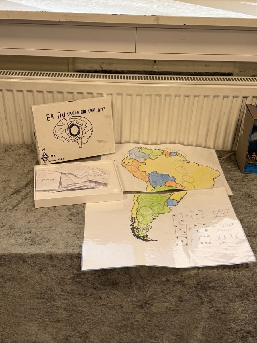 en boks med en tegning på