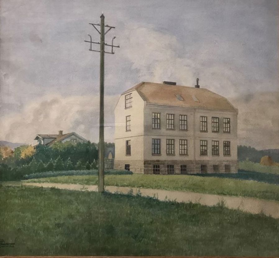 Huseby skole 100 år siden